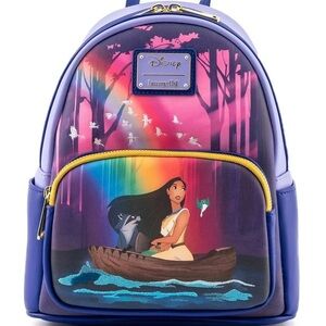Loungefly Disney Pocahontas Just Around The River-bend Mini Backpack